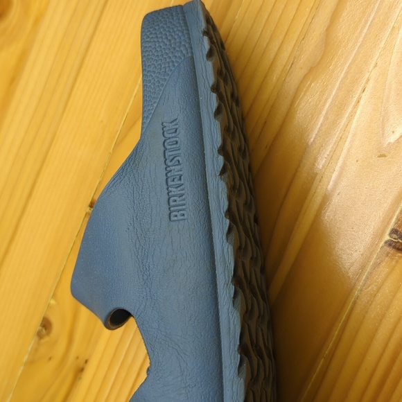 Birkenstock Blue Rubber Slides Two Strap Buckle Sandals Size 36 Women’s 5 - Picture 6 of 7